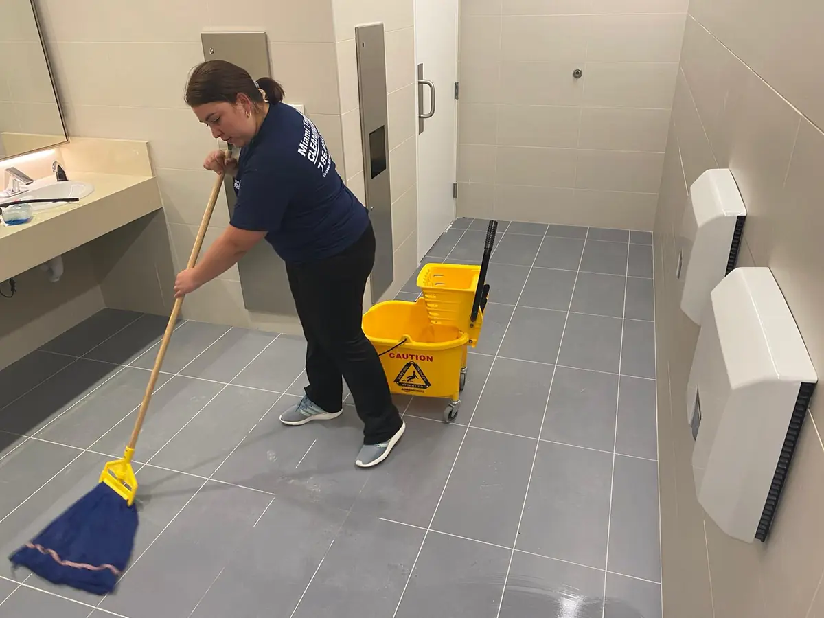 Miami Top Cleaning crew disinfecting a medical office